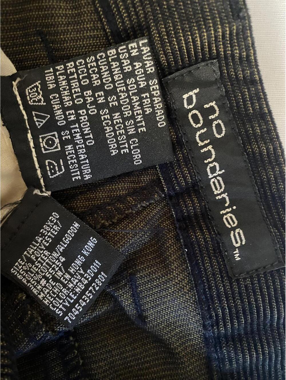 Black Corduroy Pants with Patchwork Design 38 x 30 - Picture 8 of 9